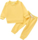 Fall Outfits for Toddler Girl Boy Long Sleeve Top and Long Pants Set Toddler Sweatsuits