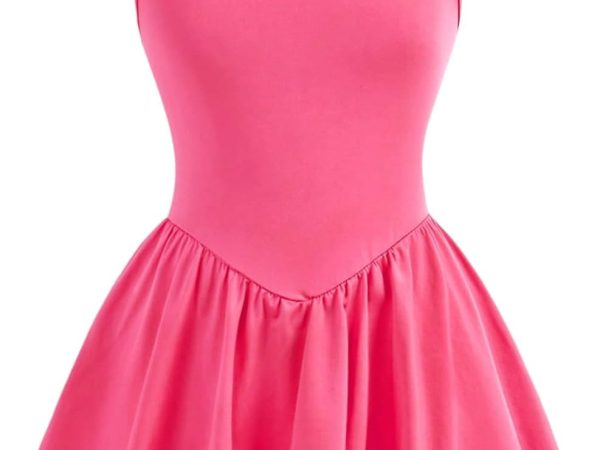Girls Tennis Dresses Summer Workout Golf Outfit Athletic Dress with Shorts Pockets
