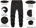 Boy's Cargo Joggers Pants Youth Quick Dry Hiking Lightweight Pants for Sports Outdoor with Zipper Pockets - Image 2