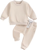 Baby Boy Clothes Girl Outfits Fashion Sweatshirt Sweat Pant Kids Toddler Tops Pant Sets