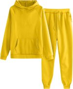 Lounge Sets for Girls 2 Piece Fall Winter Fashion Hoodie Sweatshirt and Jogger Sweatpant Kids Dance Streetwear Outfits Set