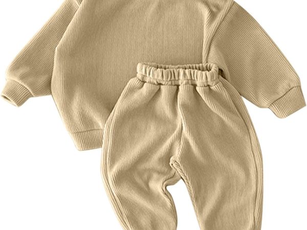 Girls Jogger Set 2 Pcs Soft Athletic Pullover Hooded Kids Sweatshirts And Jogger Sweatpants For Girls