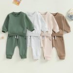Baby Boy Clothes Girl Outfits Fashion Sweatshirt Sweat Pant Kids Toddler Tops Pant Sets - Image 2