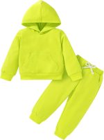 Baby Fall Outfits for Girl Boy Long Sleeve Hoodie Top and Long Sweatpants Set Toddler Sweatsuit
