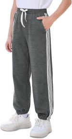 Boys Sweatpants Kids Clothes Athletic Casual Joggers Pants with Poket & Drawstring 5-14Y