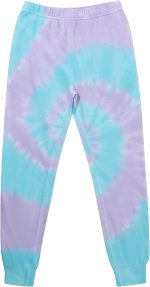 Girls Tie Dye Hooded Sweatshirt and Jogger Pants Set - Image 2