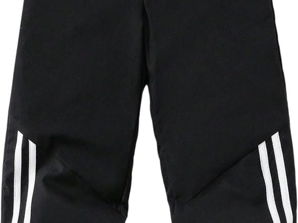Boy's Side Striped Sweatpants Elastic Waist Joggers Track Pants