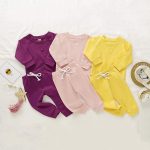 Fall Outfits for Toddler Girl Boy Long Sleeve Top and Long Pants Set Toddler Sweatsuits - Image 2
