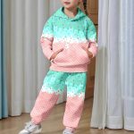 Toddler Boys Girls Sweatsuit Ice Cream Drip 2 Piece Sweatsuits for Teens Kids Sweatshirts and Jogger Sweatpants Set - Image 2