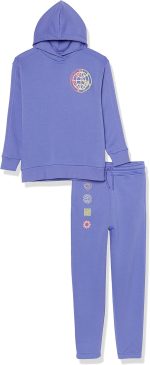 Unisex Kids' and Toddlers' Modern Sweatsuit Set, 2 Piece Hooded Outfit, Pack of 2