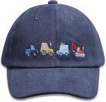 Kids Boys Girls Embroidered Baseball Caps Baby Sun hat Toddler Dinosaur Trucker Hats Summer Hats（3-8years