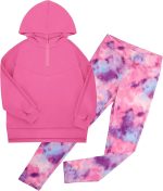 Girls Hoodie + Leggings Set Teen Long Sleeve Fashion Sweatshirts Sweatpant Fall Outfit Winter Clothing 6-14