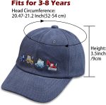 Kids Boys Girls Embroidered Baseball Caps Baby Sun hat Toddler Dinosaur Trucker Hats Summer Hats（3-8years - Image 2