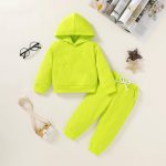 Baby Fall Outfits for Girl Boy Long Sleeve Hoodie Top and Long Sweatpants Set Toddler Sweatsuit - Image 2