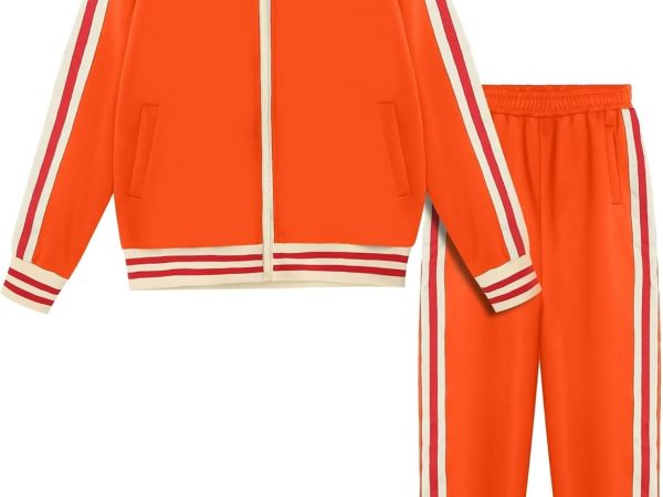 Boys' Tracksuits Set Long Sleeve Full Zip Active Jackets & Jogger Pants Suits 2 Piece Kids Sweatsuit for 4-12 Years
